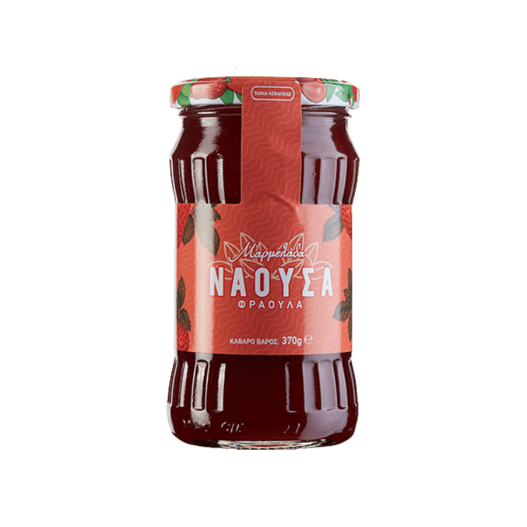 Konfitüre extra Erdbeer Naoussa (370g) Haitoglou von Haitoglou bei Araxxon  - Hochwertiges griechisches Produkt.   Konfitüre extra Erdbeer Naoussa (370g) Haitoglou από Haitoglou στο Araxxon  - Αυθεντικό ελληνικό προϊόν.